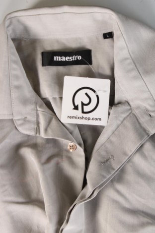 Ανδρικό πουκάμισο Maestro, Μέγεθος L, Χρώμα Γκρί, Τιμή 21,03 €