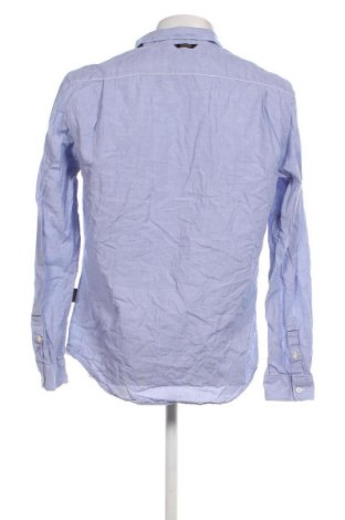 Мъжка риза Napapijri, Размер L, Цвят Син, Цена 75,00 лв.