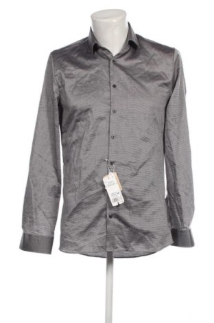 Ανδρικό πουκάμισο Olymp, Μέγεθος M, Χρώμα Γκρί, Τιμή 44,49 €