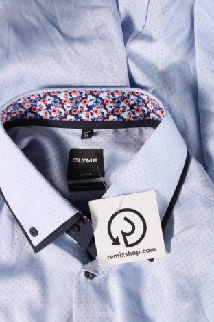 Ανδρικό πουκάμισο Olymp, Μέγεθος L, Χρώμα Μπλέ, Τιμή 24,49 €