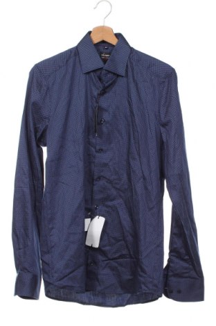Ανδρικό πουκάμισο Olymp, Μέγεθος S, Χρώμα Μπλέ, Τιμή 46,02 €