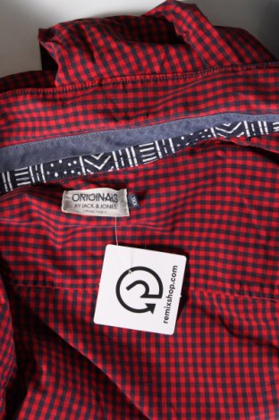 Herrenhemd Originals By Jack & Jones, Größe XXL, Farbe Rot, Preis 6,96 €