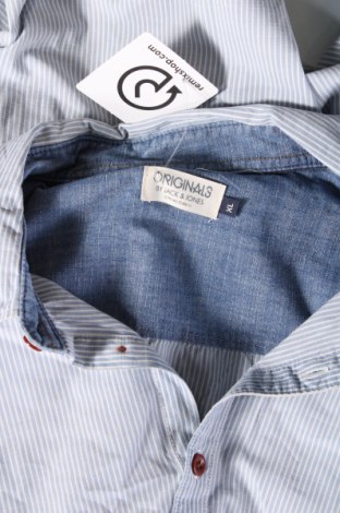 Herrenhemd Originals By Jack & Jones, Größe XL, Farbe Blau, Preis 8,55 €