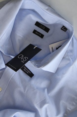 Ανδρικό πουκάμισο Oviesse, Μέγεθος M, Χρώμα Μπλέ, Τιμή 7,82 €