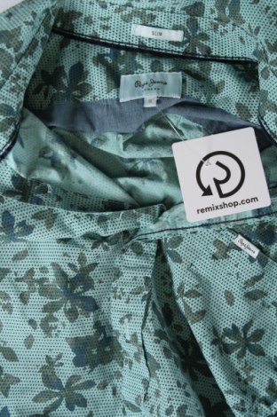 Ανδρικό πουκάμισο Pepe Jeans, Μέγεθος M, Χρώμα Μπλέ, Τιμή 15,68 €