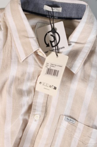 Ανδρικό πουκάμισο Pepe Jeans, Μέγεθος XL, Χρώμα  Μπέζ, Τιμή 22,27 €