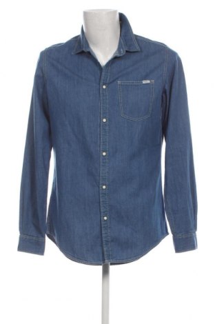 Ανδρικό πουκάμισο Pepe Jeans, Μέγεθος M, Χρώμα Μπλέ, Τιμή 38,35 €