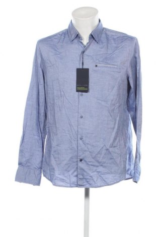 Ανδρικό πουκάμισο Pierre Cardin, Μέγεθος L, Χρώμα Μπλέ, Τιμή 57,53 €