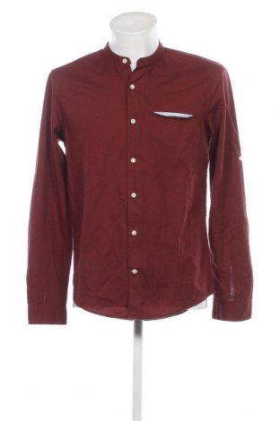 Мъжка риза Pull&Bear, Размер M, Цвят Червен, Цена 29,01 лв.