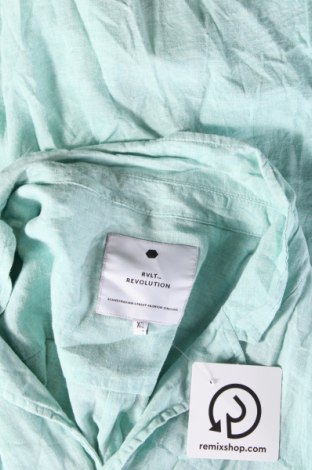Ανδρικό πουκάμισο RVLT Revolution, Μέγεθος XL, Χρώμα Πράσινο, Τιμή 17,16 €