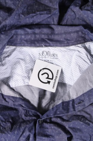 Ανδρικό πουκάμισο S.Oliver, Μέγεθος XXL, Χρώμα Μπλέ, Τιμή 8,41 €