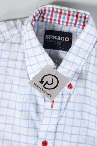 Мъжка риза Sebago, Размер L, Цвят Син, Цена 75,00 лв.