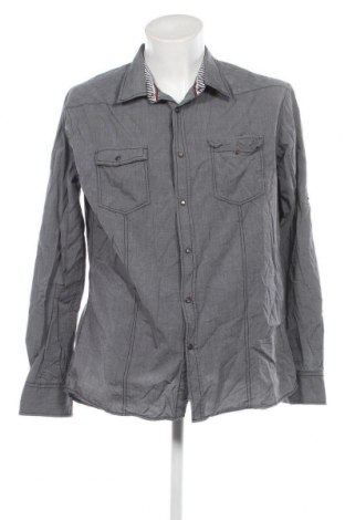 Ανδρικό πουκάμισο Smog, Μέγεθος XXL, Χρώμα Γκρί, Τιμή 4,31 €