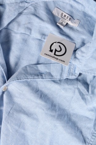 Ανδρικό πουκάμισο Smog, Μέγεθος L, Χρώμα Μπλέ, Τιμή 6,28 €