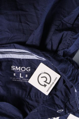 Ανδρικό πουκάμισο Smog, Μέγεθος L, Χρώμα Μπλέ, Τιμή 3,77 €