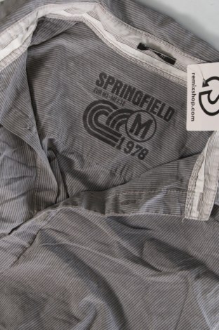 Herrenhemd Springfield, Größe M, Farbe Grau, Preis € 4,73