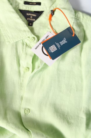 Мъжка риза Superdry, Размер M, Цвят Зелен, Цена 88,00 лв.