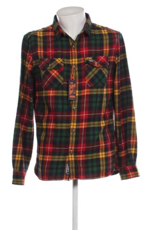 Ανδρικό πουκάμισο Superdry, Μέγεθος XL, Χρώμα Πολύχρωμο, Τιμή 45,36 €
