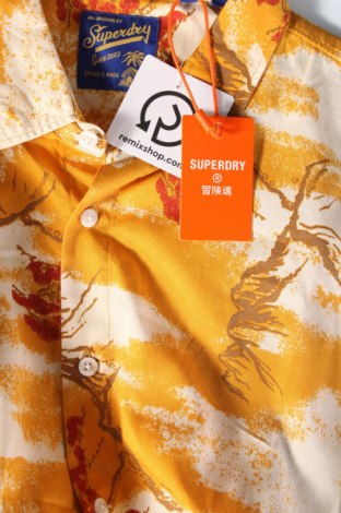 Męska koszula Superdry, Rozmiar XL, Kolor Żółty, Cena 105,55 zł