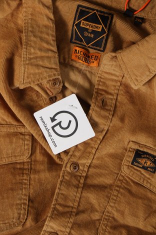 Ανδρικό πουκάμισο Superdry, Μέγεθος XXL, Χρώμα Καφέ, Τιμή 45,36 €