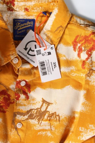 Ανδρικό πουκάμισο Superdry, Μέγεθος 3XL, Χρώμα Κίτρινο, Τιμή 15,88 €