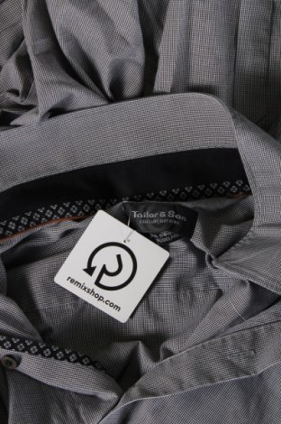 Ανδρικό πουκάμισο Tailor & Son, Μέγεθος L, Χρώμα Γκρί, Τιμή 17,94 €