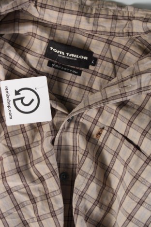 Мъжка риза Tom Tailor, Размер L, Цвят Бежов, Цена 15,98 лв.