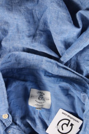 Ανδρικό πουκάμισο Watson's, Μέγεθος L, Χρώμα Μπλέ, Τιμή 21,03 €