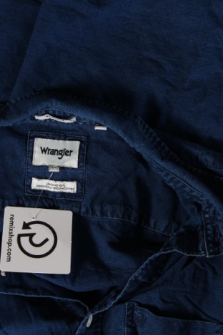 Herrenhemd Wrangler, Größe M, Farbe Blau, Preis 15,31 €