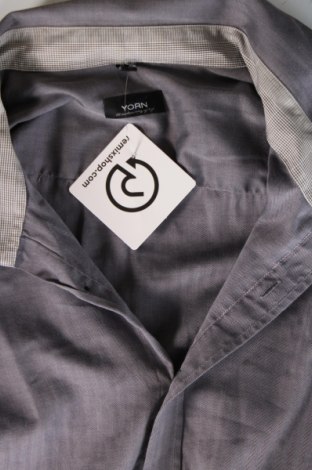 Ανδρικό πουκάμισο Yorn, Μέγεθος XL, Χρώμα Γκρί, Τιμή 3,23 €