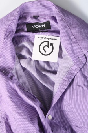 Herrenhemd Yorn, Größe S, Farbe Lila, Preis 9,00 €