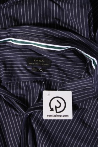 Мъжка риза Zara, Размер M, Цвят Син, Цена 8,50 лв.