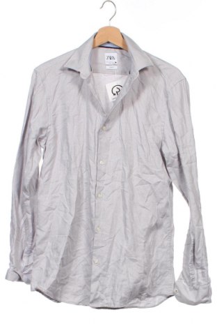Мъжка риза Zara, Размер M, Цвят Сив, Цена 6,80 лв.