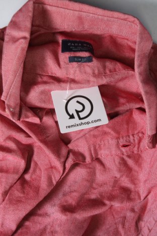 Pánská košile  Zara Man, Velikost L, Barva Červená, Cena  179,00 Kč
