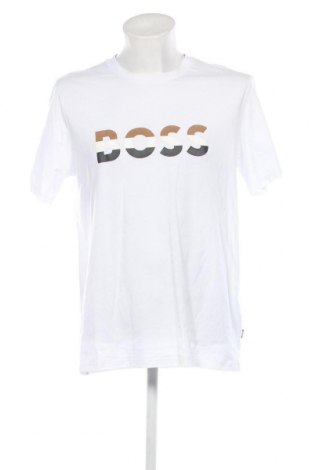 Ανδρικό t-shirt BOSS, Μέγεθος XL, Χρώμα Λευκό, Τιμή 19,84 €