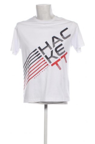 Herren T-Shirt Hackett, Größe M, Farbe Weiß, Preis 37,11 €