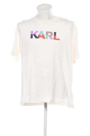 Tricou de bărbați Karl Lagerfeld, Mărime XL, Culoare Ecru, Preț 95,75 Lei