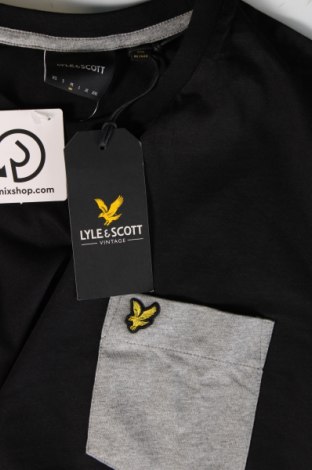 Ανδρικό t-shirt Lyle & Scott, Μέγεθος M, Χρώμα Μαύρο, Τιμή 24,54 €