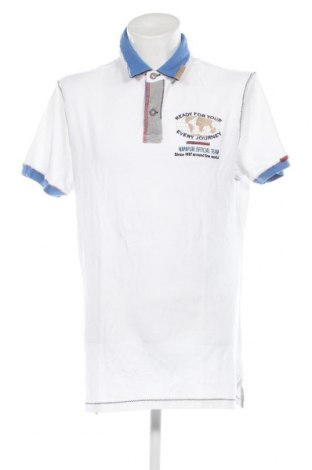 Мъжка тениска Napapijri, Размер L, Цвят Бял, Цена 33,97 лв.