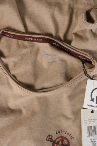 Мъжка тениска Pepe Jeans, Размер M, Цвят Бежов, Цена 47,60 лв.