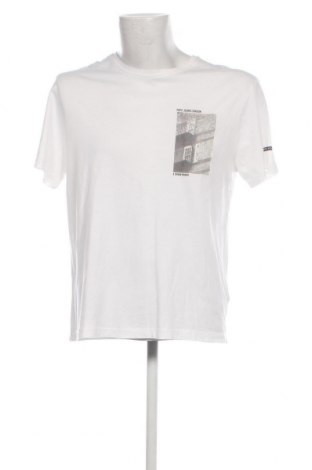 Мъжка тениска Pepe Jeans, Размер M, Цвят Бял, Цена 56,00 лв.