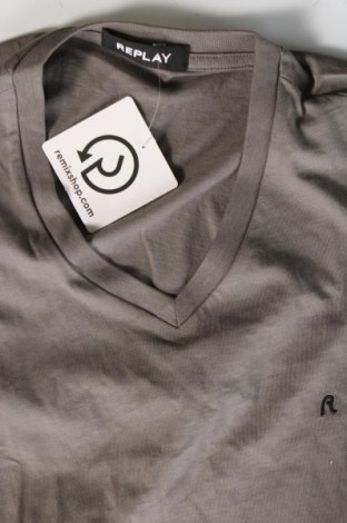 Ανδρικό t-shirt Replay, Μέγεθος S, Χρώμα Γκρί, Τιμή 37,11 €