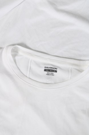 Herren T-Shirt Salomon, Größe S, Farbe Weiß, Preis € 37,11