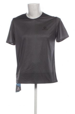 Ανδρικό t-shirt Salomon, Μέγεθος L, Χρώμα Γκρί, Τιμή 33,40 €