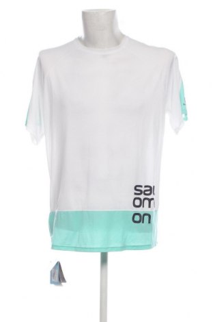 Herren T-Shirt Salomon, Größe XL, Farbe Weiß, Preis 33,40 €