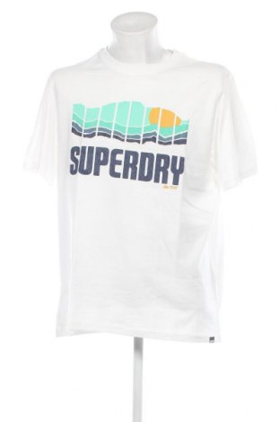 Ανδρικό t-shirt Superdry, Μέγεθος 3XL, Χρώμα Λευκό, Τιμή 20,62 €