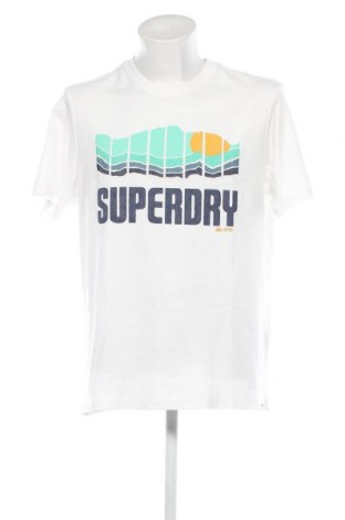 Ανδρικό t-shirt Superdry, Μέγεθος XXL, Χρώμα Λευκό, Τιμή 12,37 €