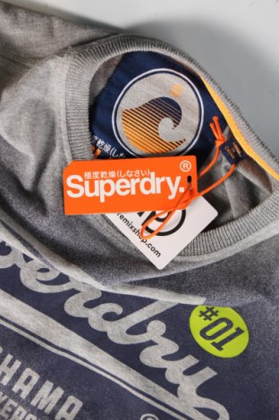 Ανδρικό t-shirt Superdry, Μέγεθος S, Χρώμα Γκρί, Τιμή 20,62 €