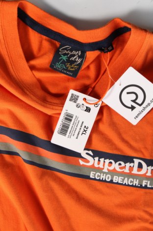 Ανδρικό t-shirt Superdry, Μέγεθος XXL, Χρώμα Πορτοκαλί, Τιμή 20,62 €