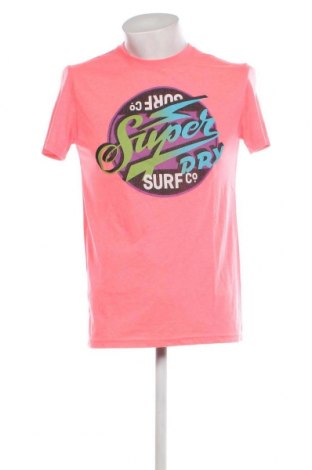Мъжка тениска Superdry, Размер M, Цвят Розов, Цена 40,00 лв.